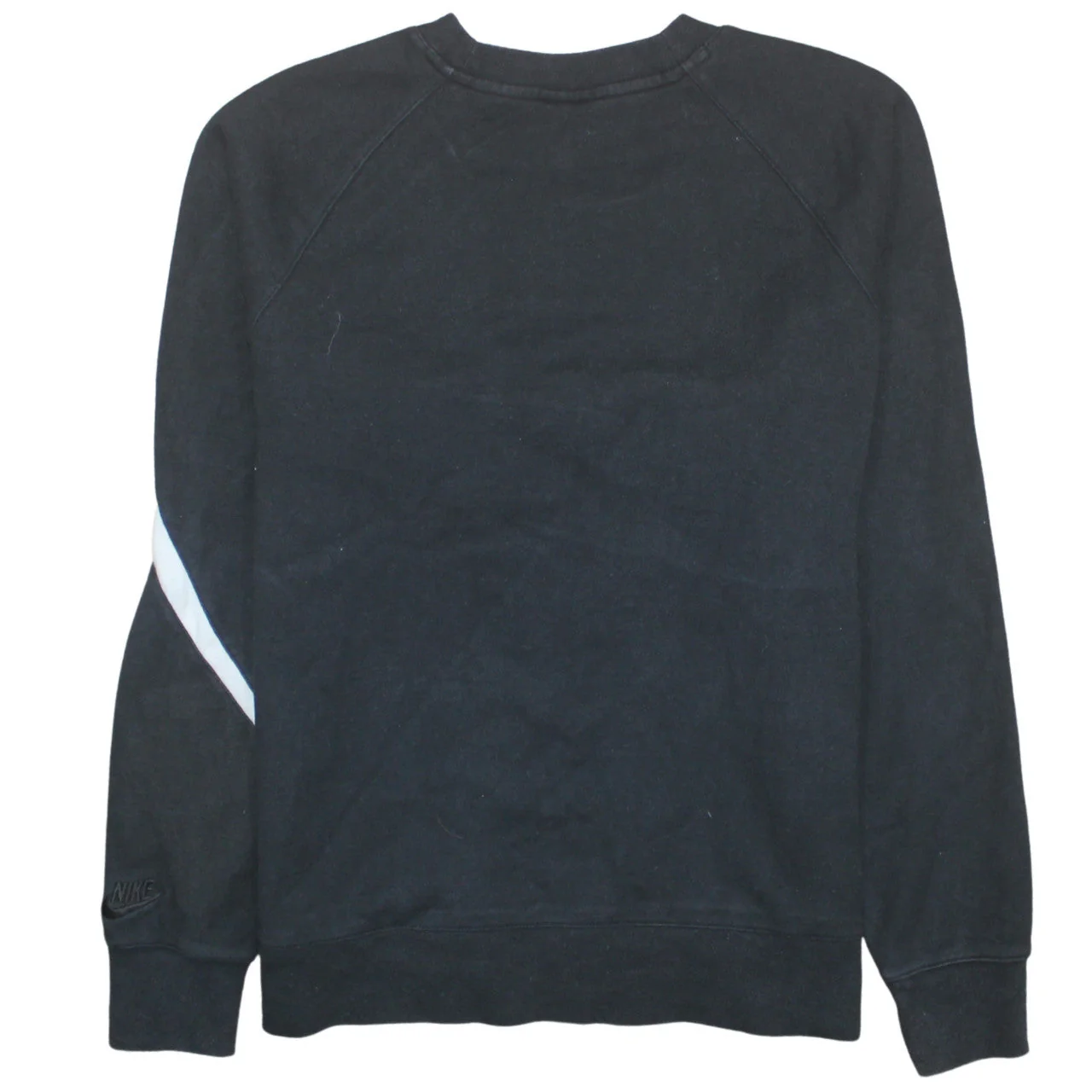 Nike Women Black Large Pullover Sweatshirt Crew Neck Cotton Blend - Image 4