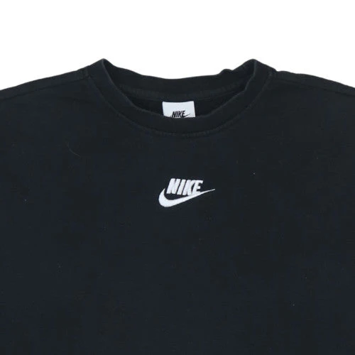 Nike Women Black M Pullover Sweatshirt Crew Neck Logo Classic - Image 7