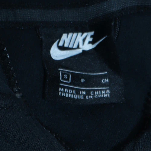 Nike Women Black Small Full Zip Hoodie Cotton Blend Activewear - Image 5