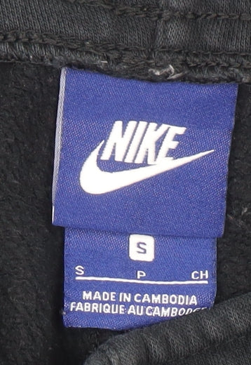Nike Women Black Small Jogger Activewear Trousers Fleece Cotton Blend - Image 4