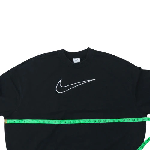 Nike Women Black XL Pullover Sweatshirt Dri-Fit Logo Crew Neck - Image 2