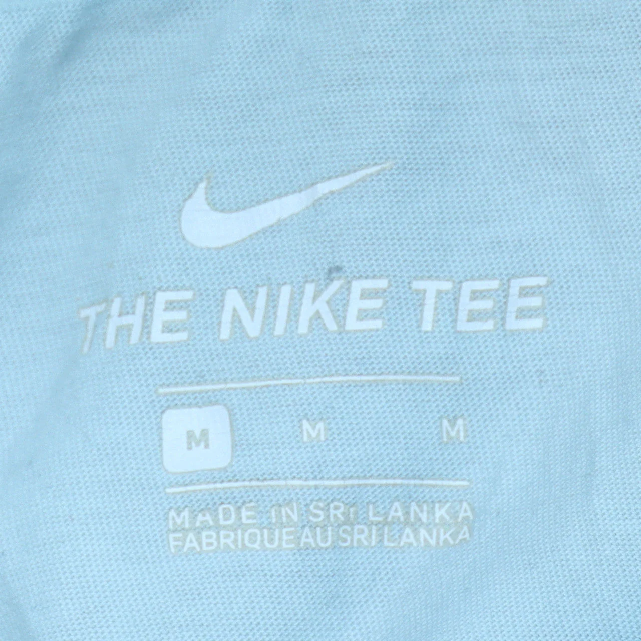Nike Women Blue Basic Short Sleeve T-Shirt Size M - Image 5