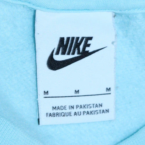 Nike Women Blue Crew Neck Pullover Sweatshirt M - Image 5