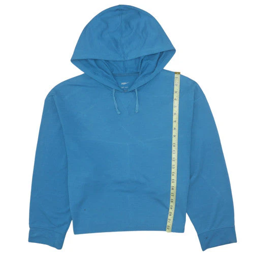 Nike Women Blue Dri-FIT Pullover Hoodie Size M Yoga Sweatshirt - Image 2