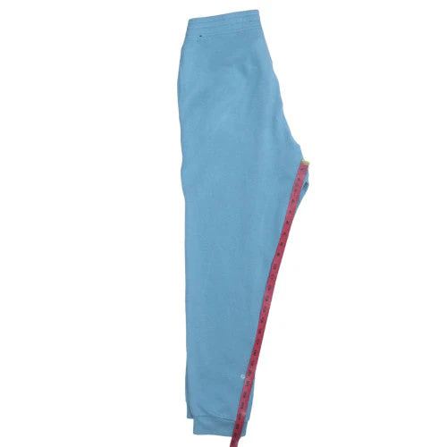 Nike Women Blue Jogger Sweatpants M Fleece Tapered Fit - Image 3