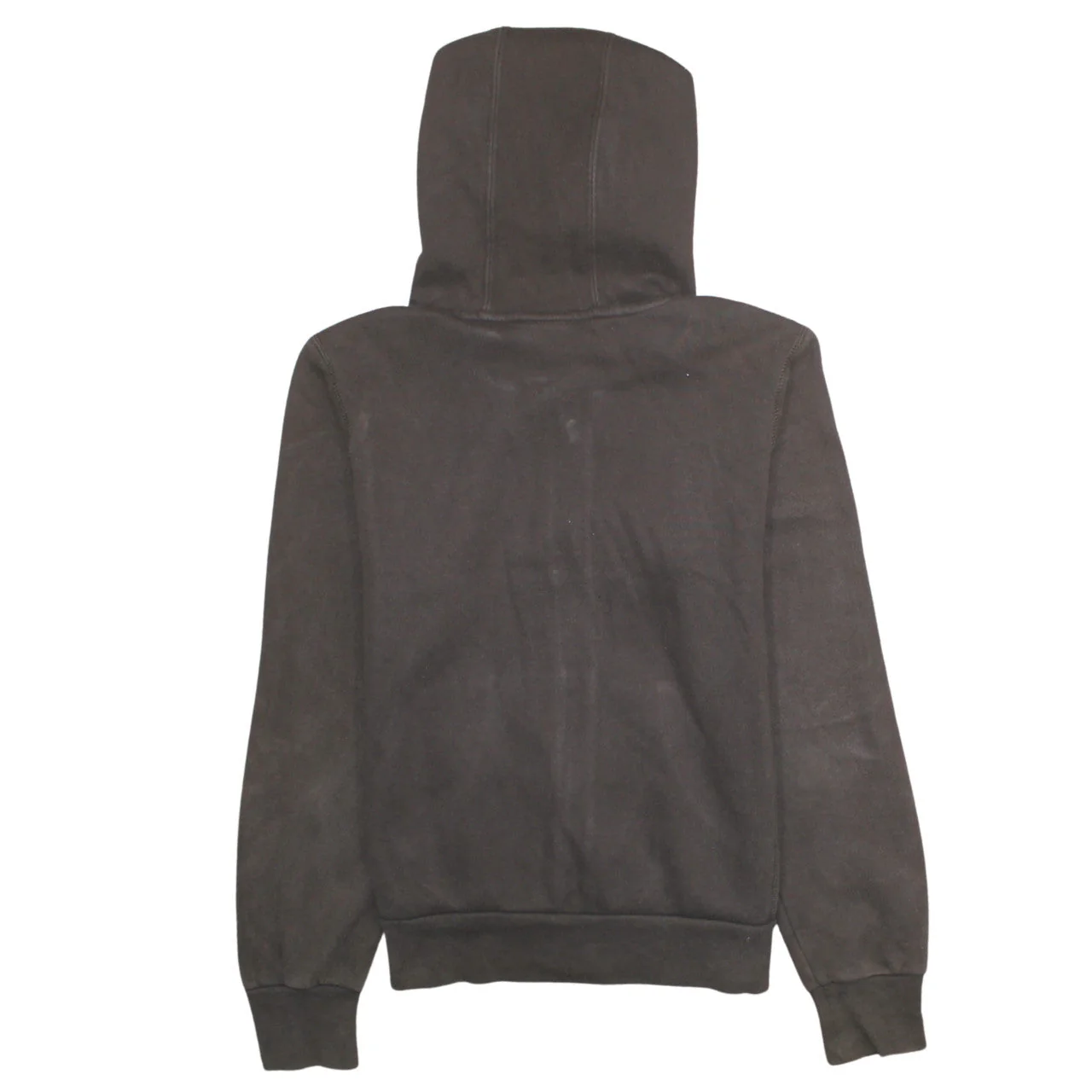 Nike Women Brown Full Zip Hoodie M Fleece Lined Casual Sweatshirt - Image 4