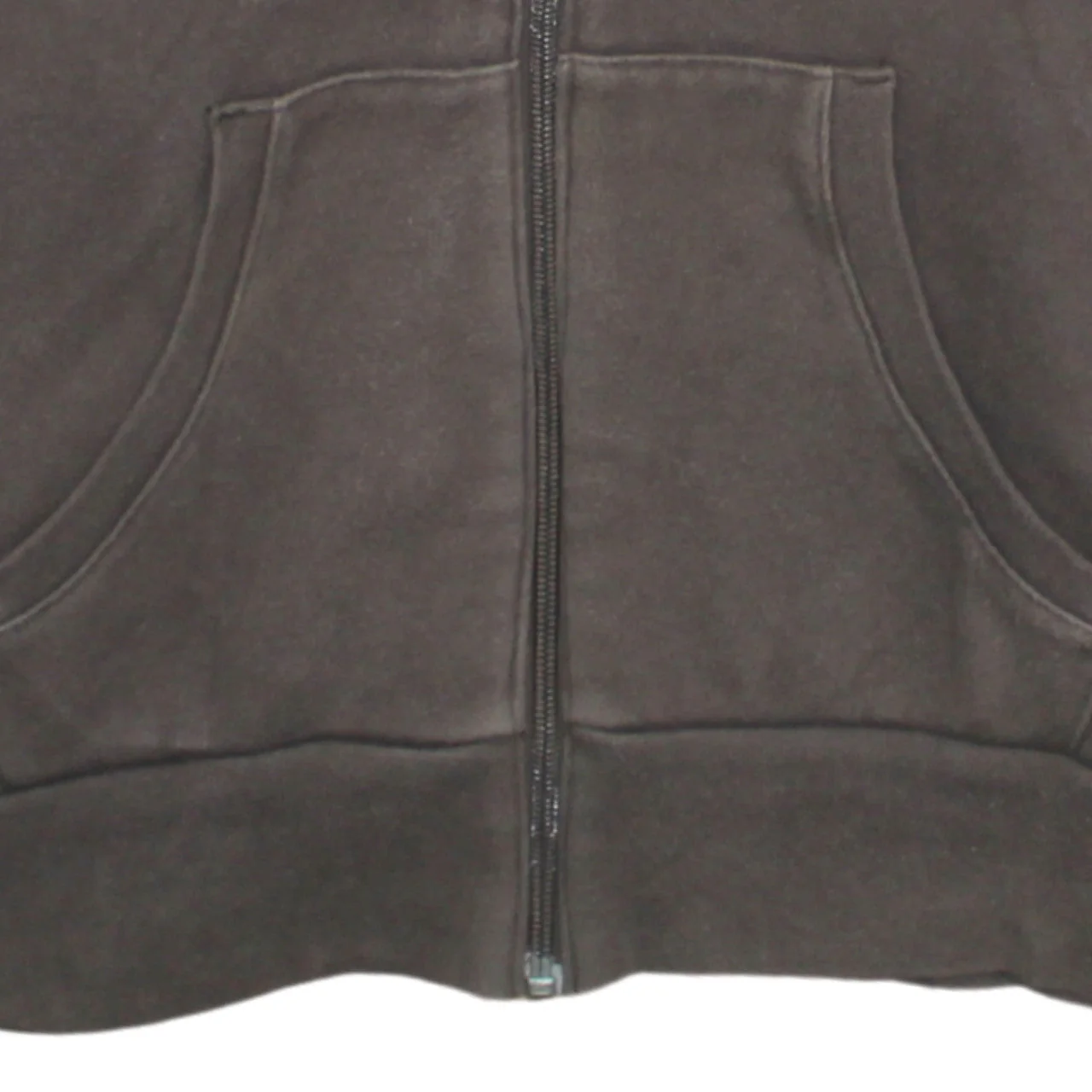 Nike Women Brown Full Zip Hoodie M Fleece Lined Casual Sweatshirt - Image 8