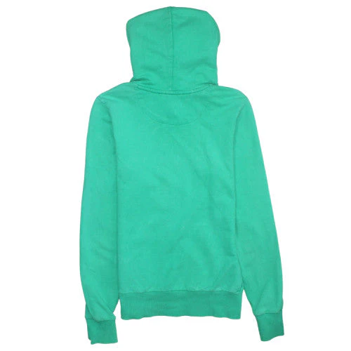 Nike Women Green Hoodie UK 12/14 Pullover Cotton Athletic Dept - Image 4
