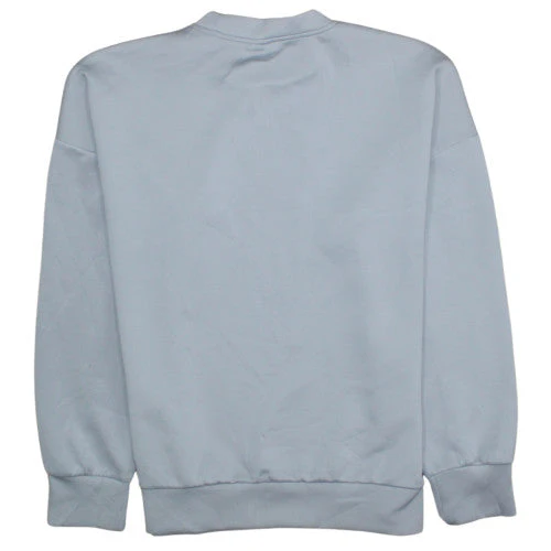 Nike Women Grey Crew Neck Pullover Sweatshirt M Relaxed Fit - Image 4
