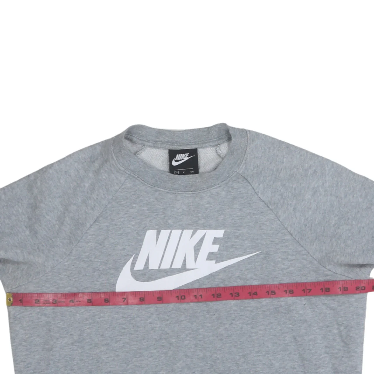 Nike Women Grey Crew Neck Pullover Sweatshirt Small - Image 2