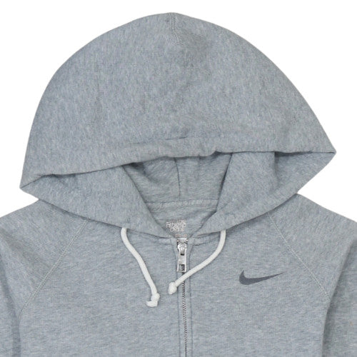 Nike Women Grey Full Zip Hoodie XS Athletic Dept Cotton Blend - Image 8