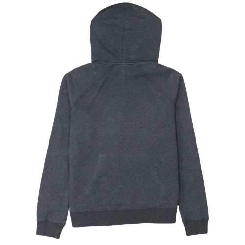 Nike Women Grey Pullover Hoodie Medium Cotton Blend Sportswear - Image 4