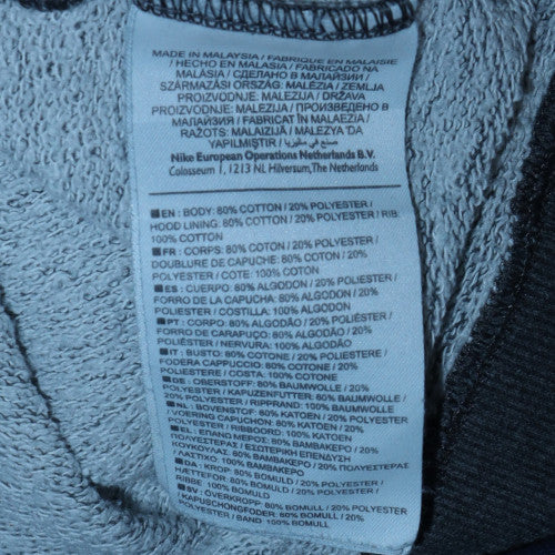 Nike Women Grey Pullover Hoodie Medium Cotton Blend Sportswear - Image 6