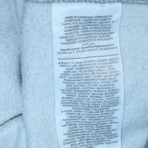 Nike Women Grey Pullover Hoodie XXL Cotton Blend Casual Lined - Image 6