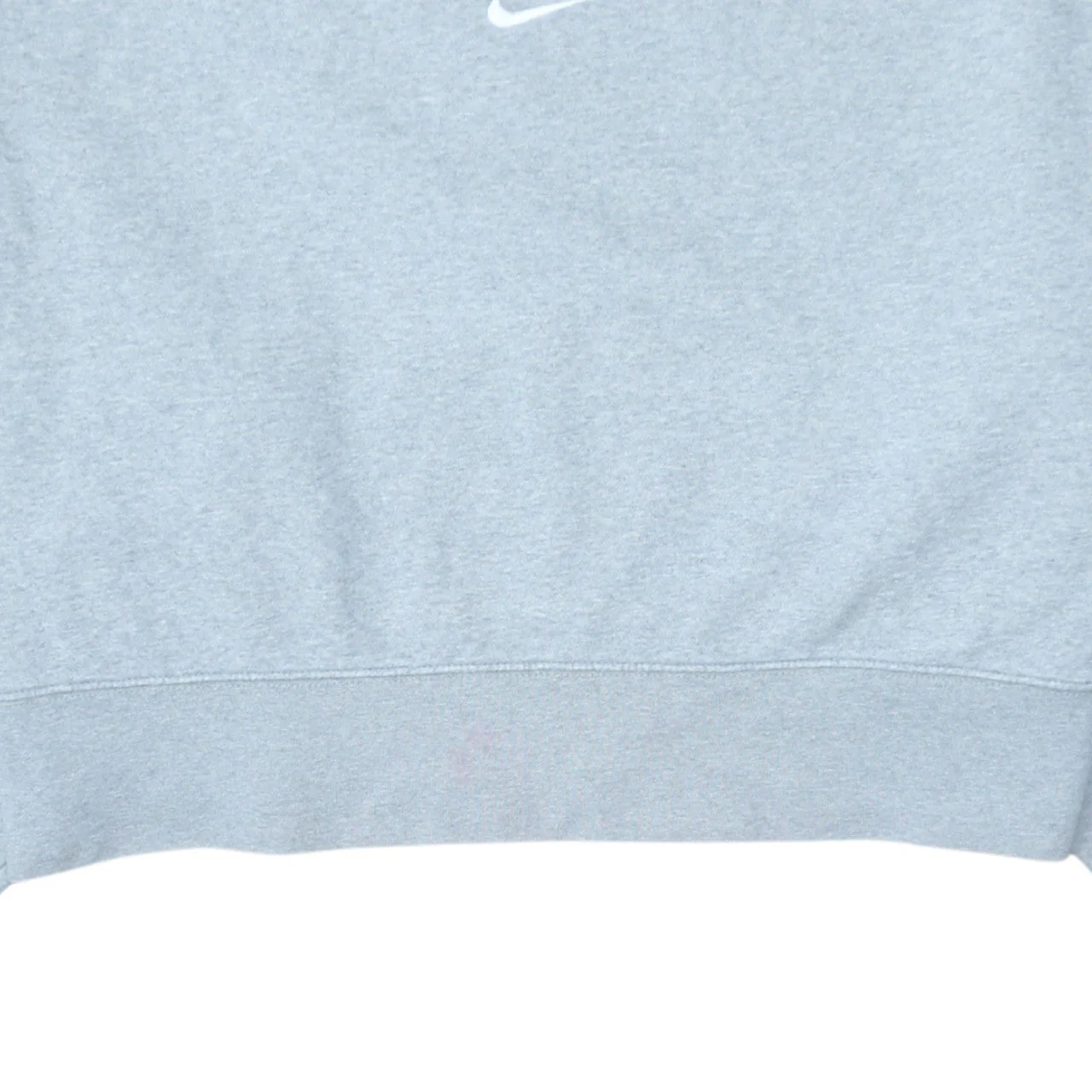 Nike Women Grey Small Crew Neck Pullover Sweatshirt Cotton Blend - Image 7