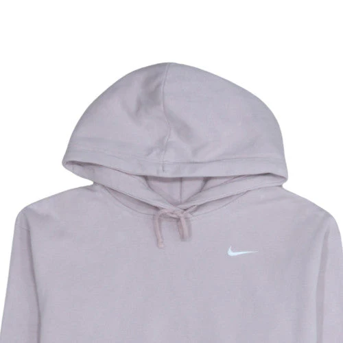 Nike Women Lavender Pullover Hoodie 1X Cotton Blend Logo Casual - Image 7
