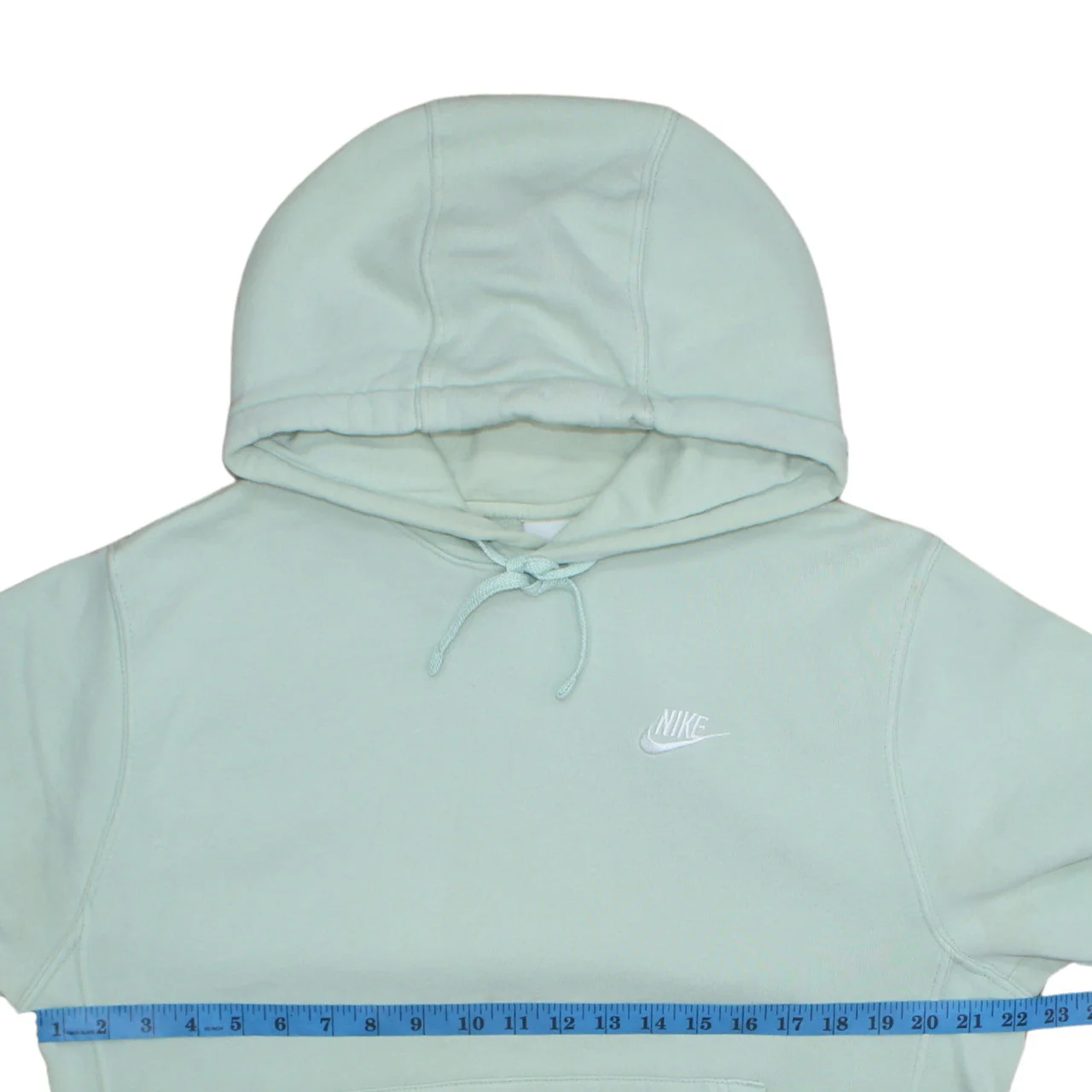 Nike Women Mint Green Pullover Hoodie Small Cotton Blend - Image 2