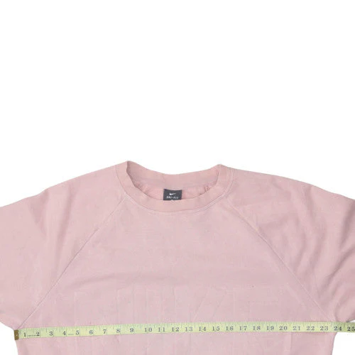 Nike Women Pink Dri-Fit Crew Neck Pullover Sweatshirt Size M - Image 3