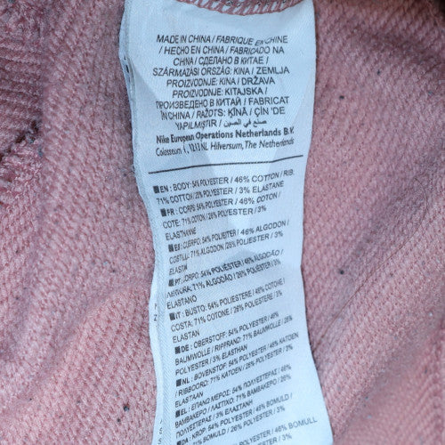 Nike Women Pink Dri-Fit Crew Neck Pullover Sweatshirt Size M - Image 6