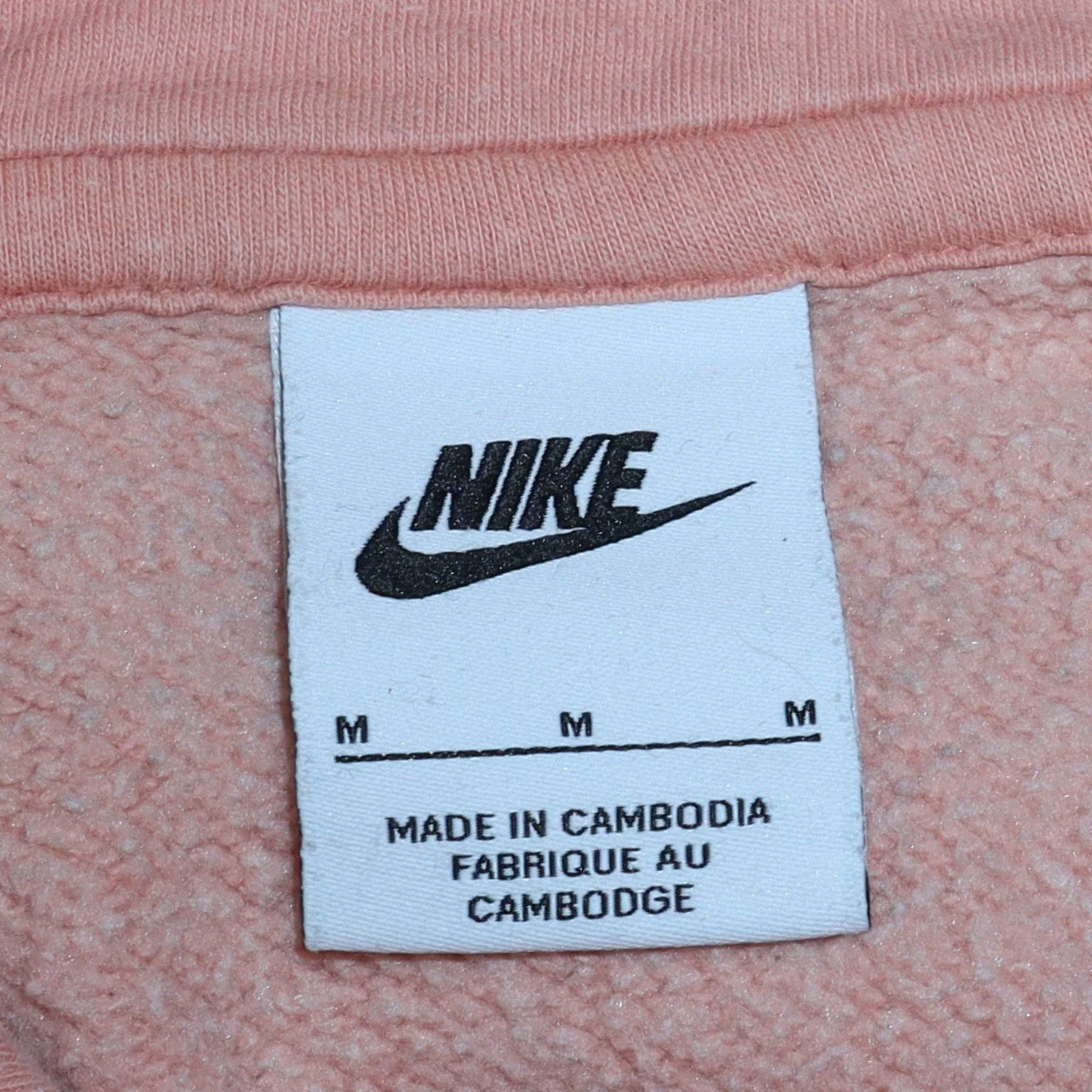 Nike Women Pink Pullover Hoodie Medium Cotton Blend Casual - Image 6
