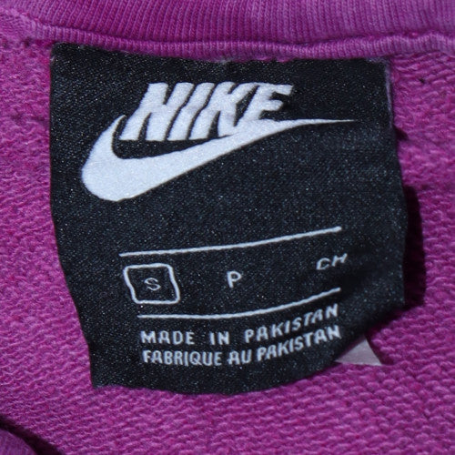 Nike Women Purple Small Pullover Hoodie 100% Cotton Casual Sweatshirt - Image 4