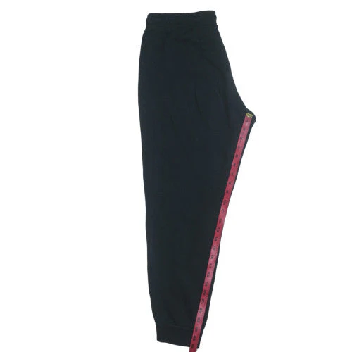 Nike Women’s Black Fleece Sweatpants L Tapered Fit Comfort - Image 2