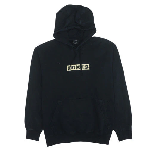 Nike Women’s Black Hoodie XL Pullover Just Do It Logo Cotton Sweatshirt