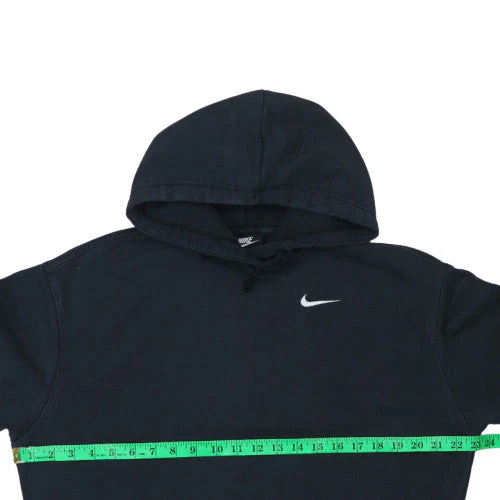 Nike Women’s Black Pullover Hoodie Small Cotton Blend Logo Sweatshirt - Image 2