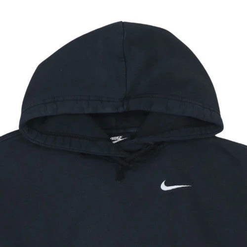 Nike Women’s Black Pullover Hoodie Small Cotton Blend Logo Sweatshirt - Image 6