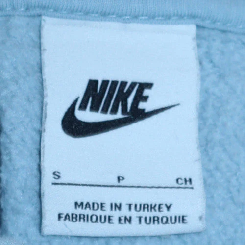 Nike Women’s Blue Pullover Hoodie Small Cotton Blend Casual Top - Image 6