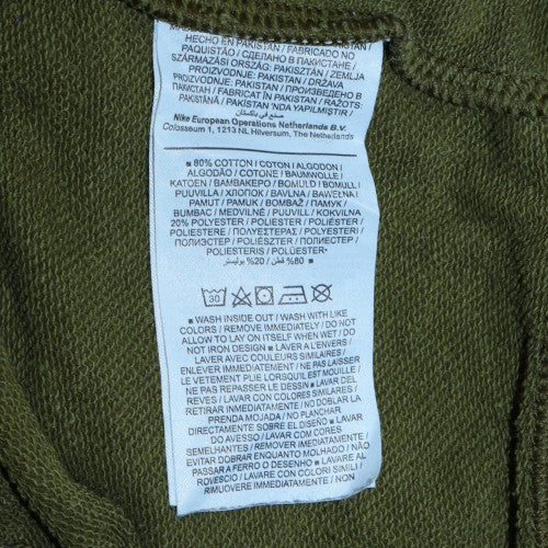 Nike Women’s Green Pullover Sweatshirt Small Cotton Blend Logo Crew - Image 6