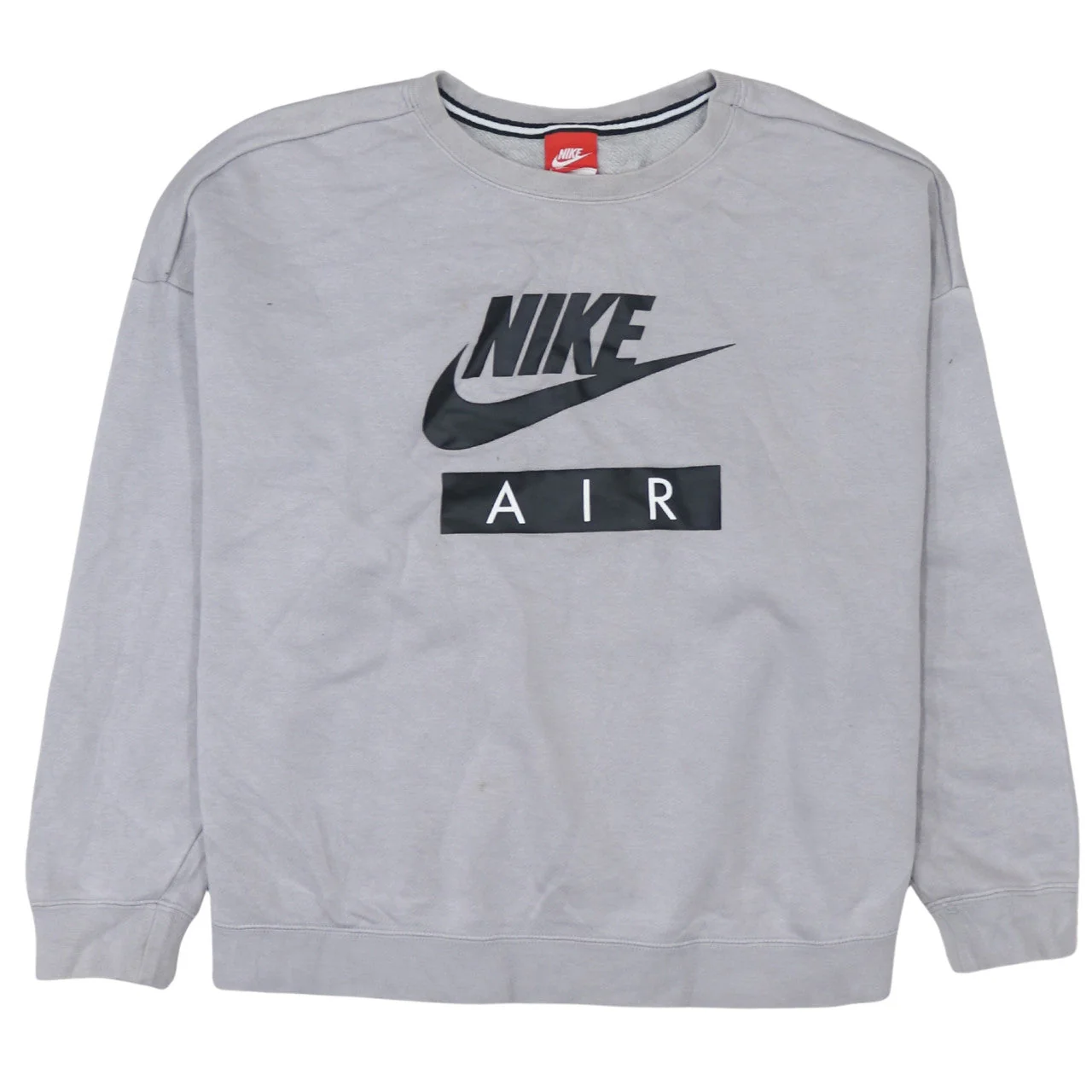 Nike Women’s Grey Air Logo Pullover Sweatshirt Size L