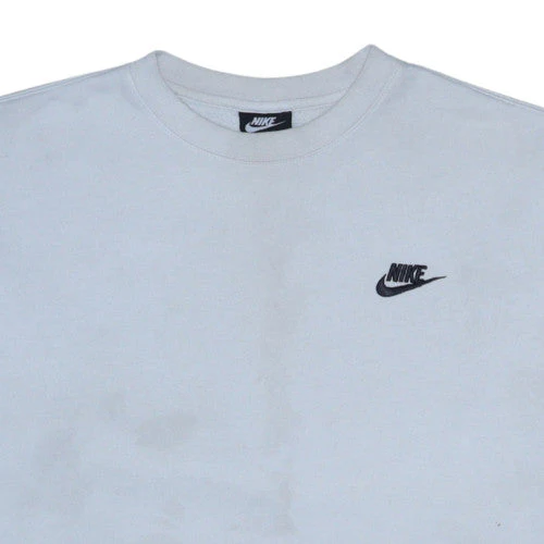 Nike Women’s Grey Cotton Blend Crew Neck Sweatshirt M - Image 8