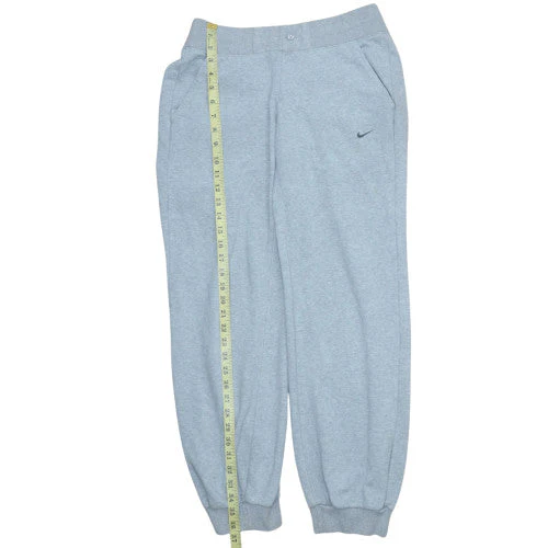 Nike Women’s Grey Jogger Sweatpants Size 12/14 Cotton Blend - Image 2