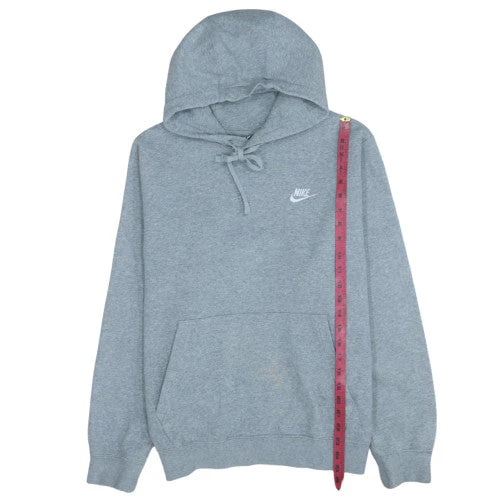 Nike Women’s Grey Pullover Hoodie Medium Cotton Blend Casual - Image 2