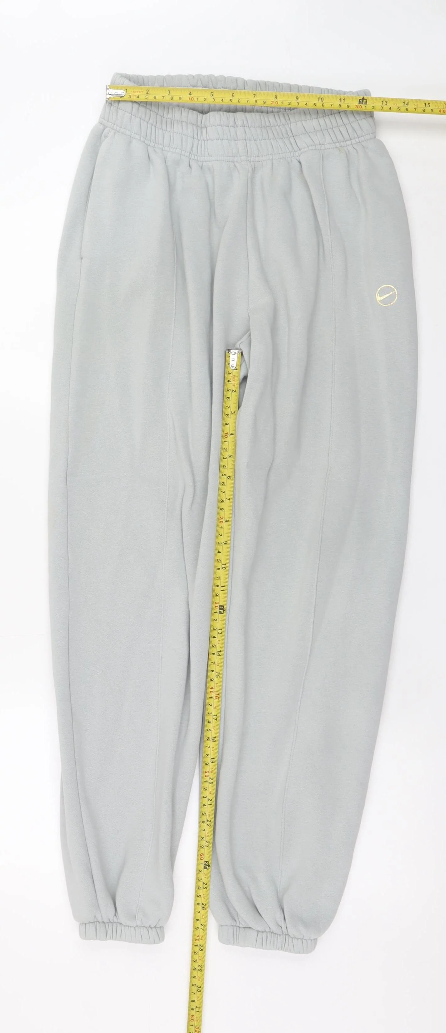 Nike Women’s Grey Sweatpants Small Loose Fit Fleece Joggers - Image 2