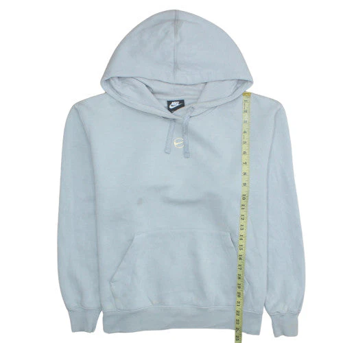 Nike Women’s Light Blue Loose Fit Pullover Hoodie Size M - Image 3