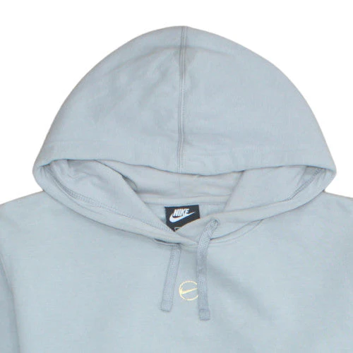 Nike Women’s Light Blue Loose Fit Pullover Hoodie Size M - Image 7