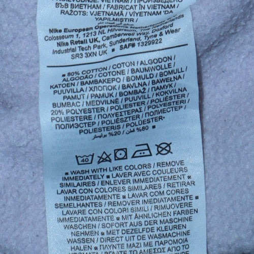 Nike Women’s Lilac Crew Neck Pullover Sweatshirt Medium Cotton Blend - Image 6