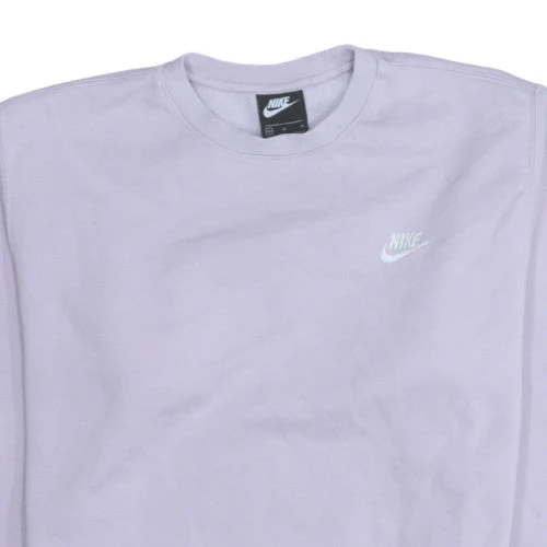 Nike Women’s Lilac Crew Neck Pullover Sweatshirt Medium Cotton Blend - Image 8