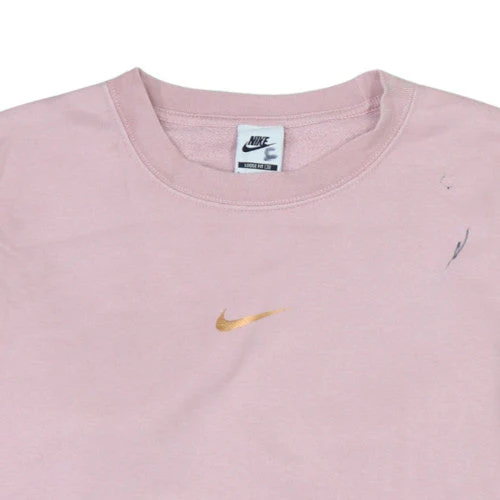 Nike Women’s Pink Colourblock Crew Neck Sweatshirt Size S Loose Fit - Image 8
