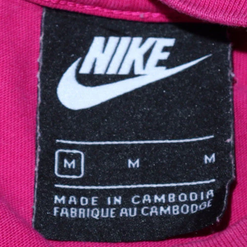 Nike Women’s Pink Crew Neck Pullover Sweatshirt Size M Cotton - Image 5