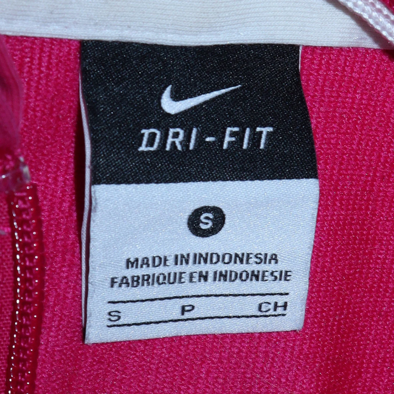 Nike Women’s Pink Full Zip Hoodie Dri-FIT S Cotton Blend - Image 5