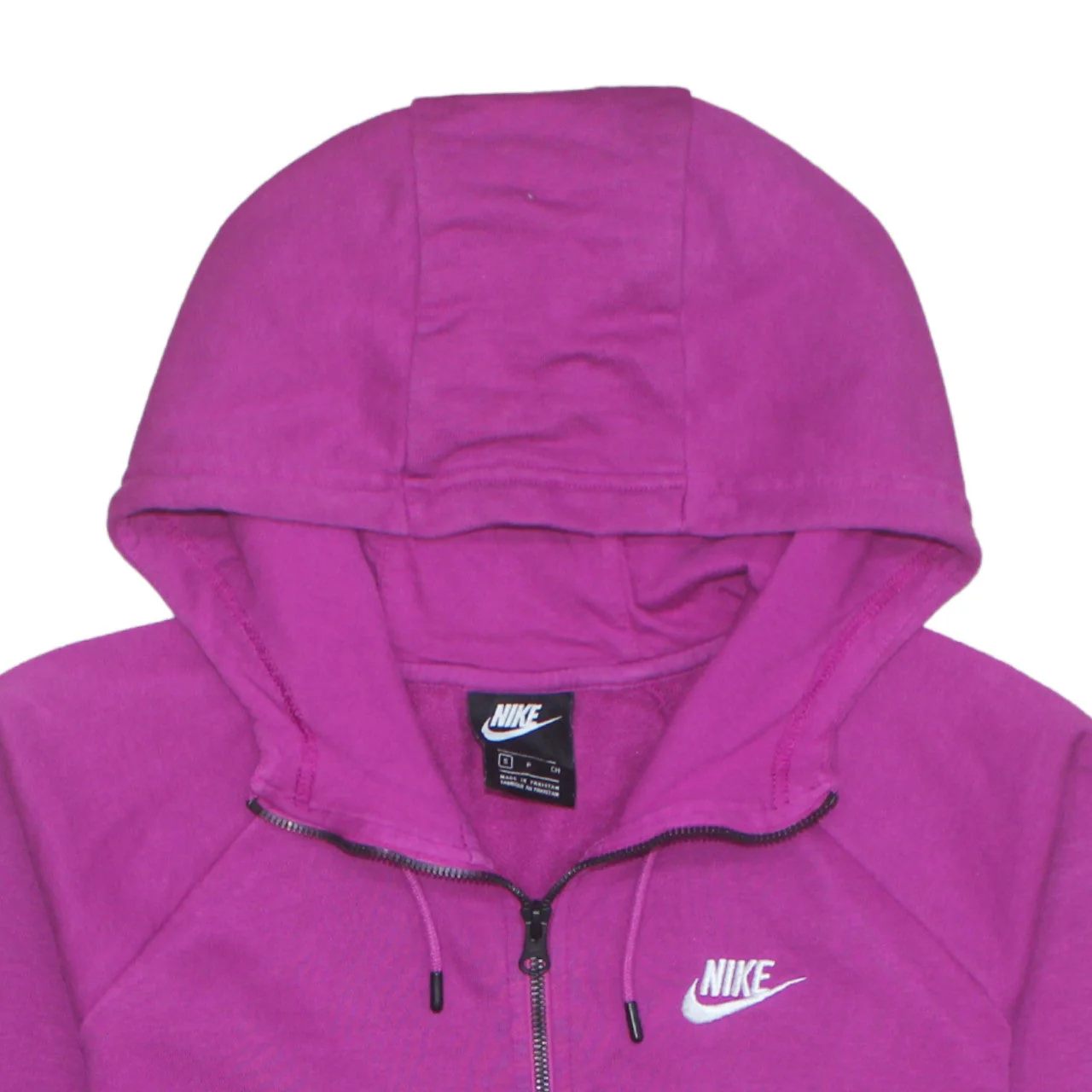 Nike Women’s Pink Full Zip Hoodie Small - Cotton Blend Sportswear - Image 8