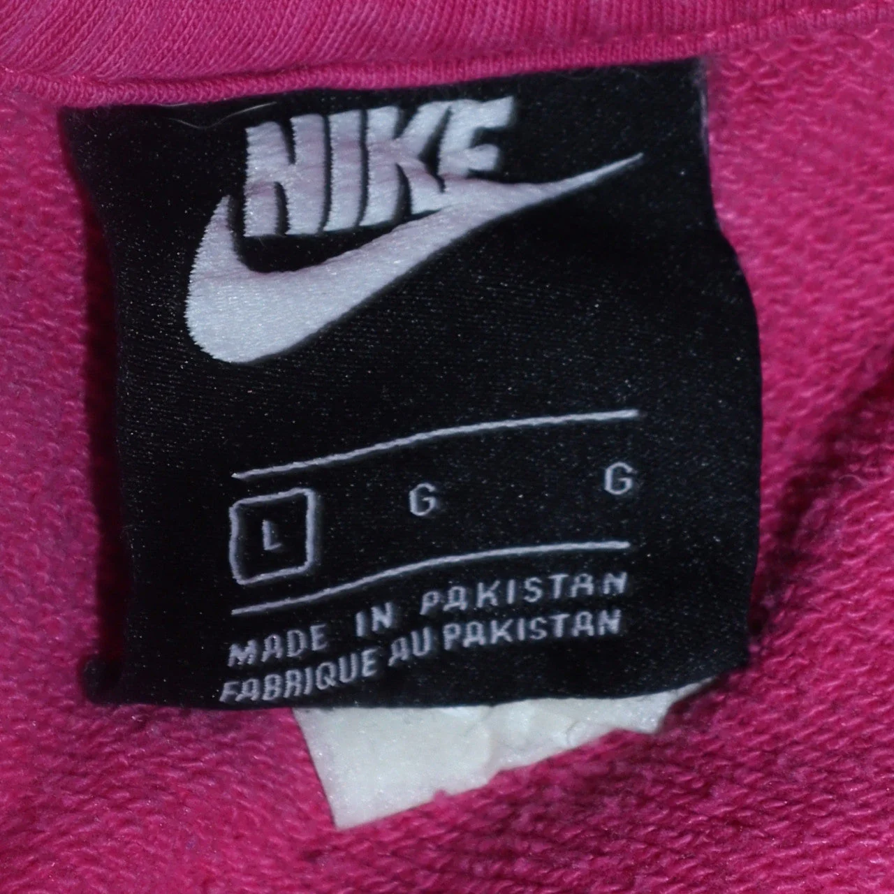 Nike Women’s Pink Pullover Hoodie Large Lined Casual Sportswear - Image 5