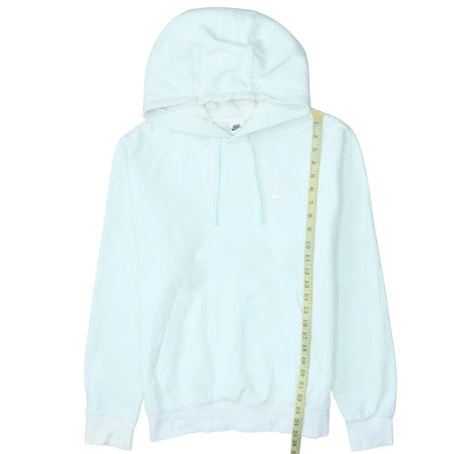 Nike Women’s White Pullover Hoodie Small Cotton Blend Soft Fleece - Image 3
