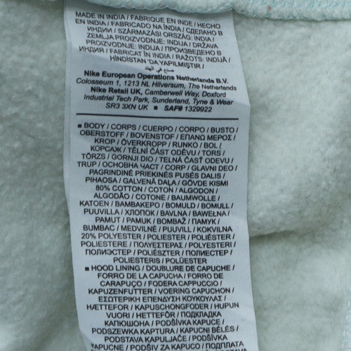 Nike Women’s White Pullover Hoodie Small Cotton Blend Soft Fleece - Image 5