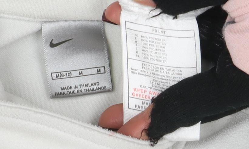 Nike Women White M Pullover Fleece Sweatshirt Long Sleeve - Image 4