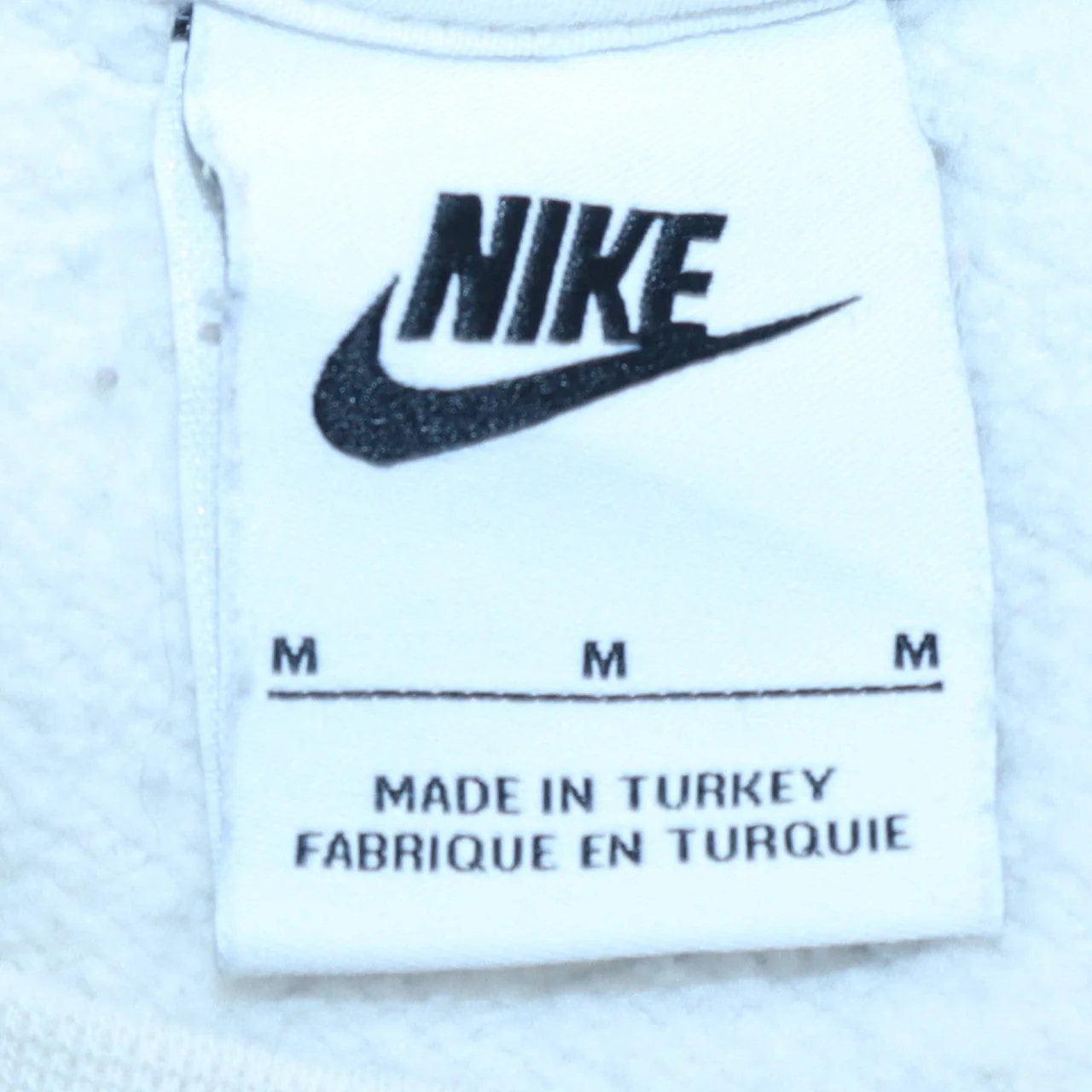 Nike Women White Medium Crew Neck Pullover Sweatshirt - Image 5