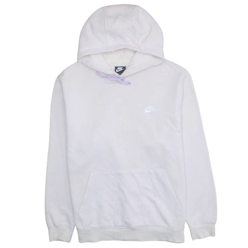 Nike Women White Pullover Hoodie XL Hooded Sweatshirt Casual